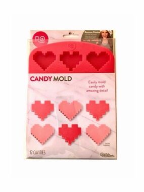 New Wilton Heart Shaped Silicone Candy Mold Tray